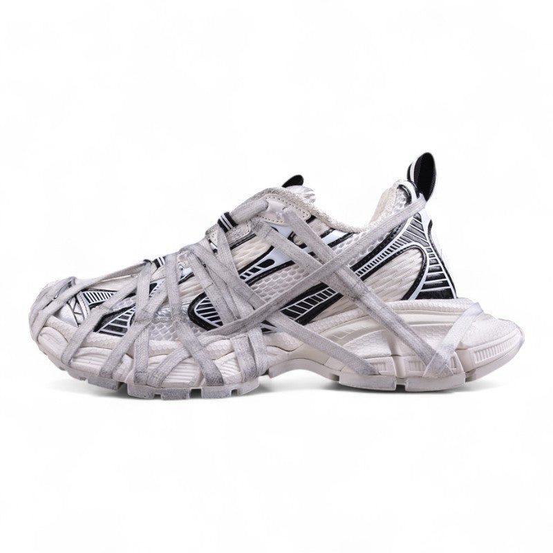 Balenciaga 3XL Extreme Lace Sneaker in White/Black - Best Reps Website 2025