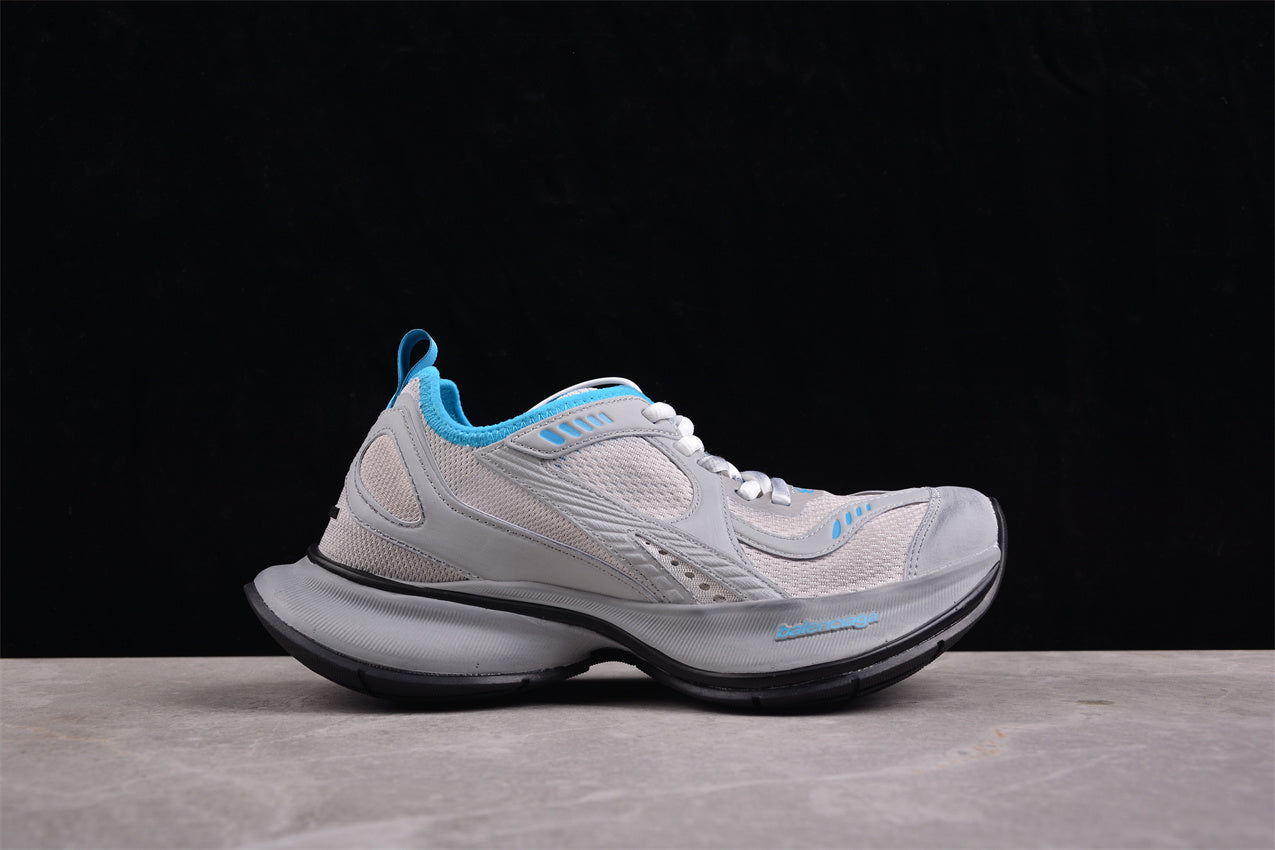 Balenciaga Circuit Sneakers – Beige/Blue