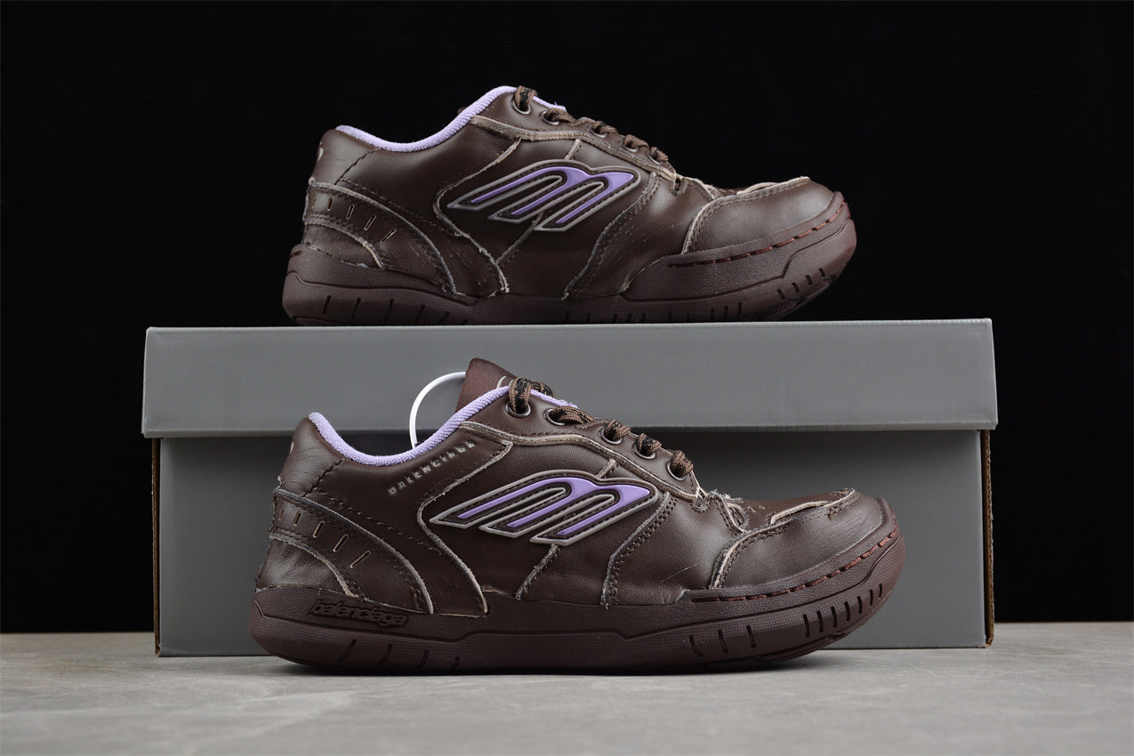  Balenciaga Hamptons Worn Out Dark Brown 