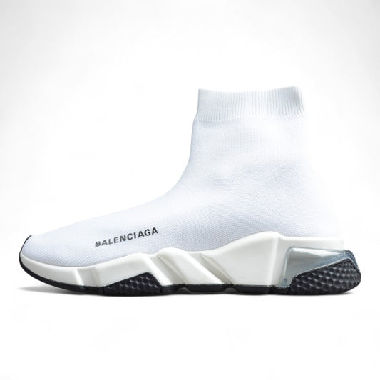 Balenciaga Off White Knit Fabric Speed Trainer Sneakers - Best Reps Website 2025