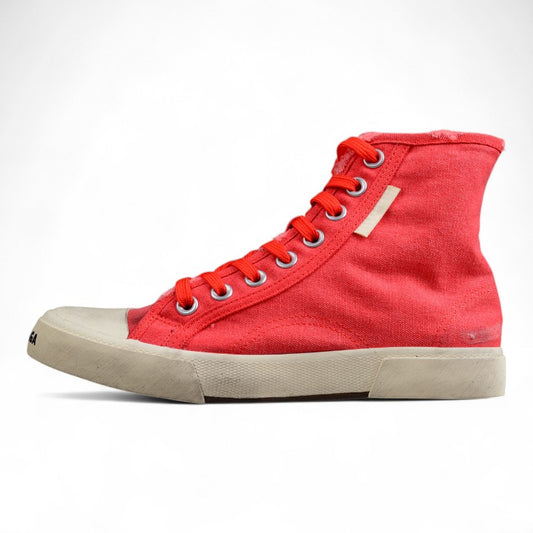 Balenciaga Paris Hi-Top Sneakers – Red/White - Best Reps Website 2025