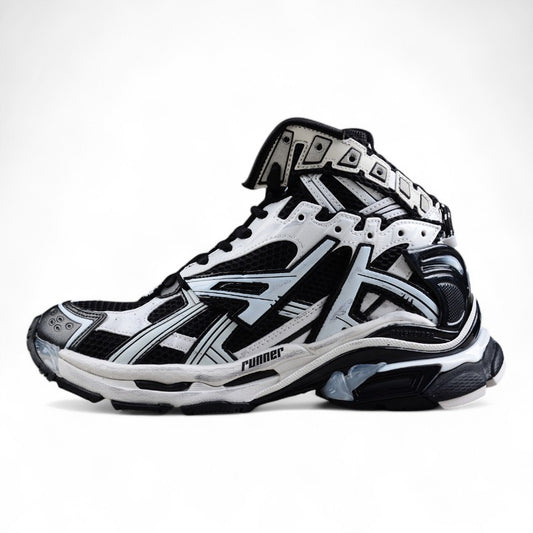 Balenciaga Runner Hightop 7.0 – Black/White - Best Reps Website 2025