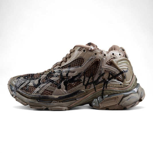 Balenciaga Runner Sneaker 'Graffiti - Dark Taupe/Black' - Best Reps Website 2025
