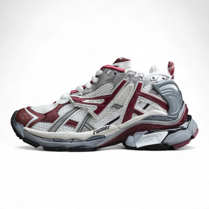 Balenciaga Runner Sneaker in Burgundy/Grey - Best Reps Website 2025