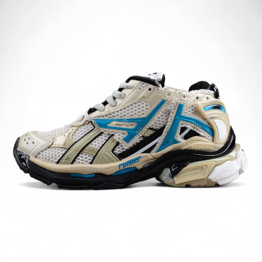 Balenciaga Runner – White/Beige/Blue - Best Reps Website 2025