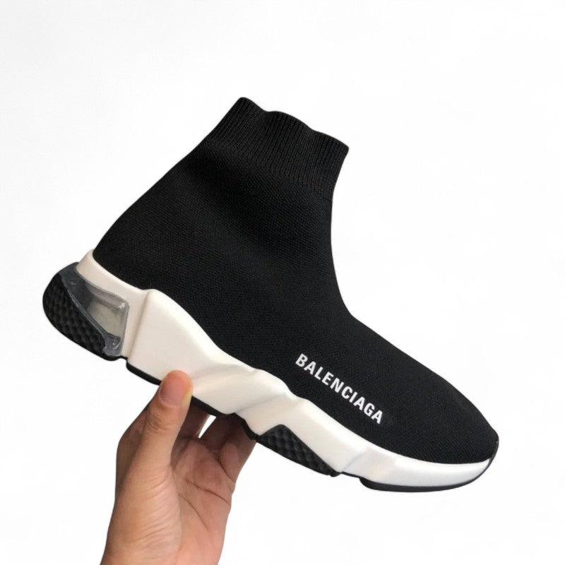 Balenciaga Speed Clearsole Sneaker Black/White