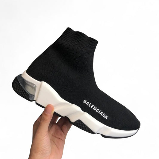 Balenciaga Speed Clearsole Sneaker Black/White