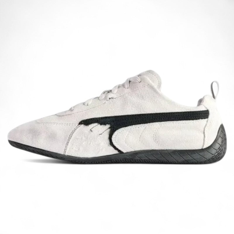Balenciaga Speedcat Suede in White & Black