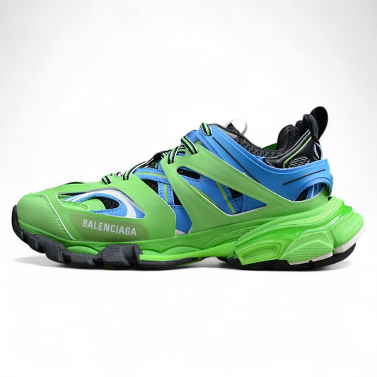  Balenciaga Track Low Sneakers in Blue/Green 