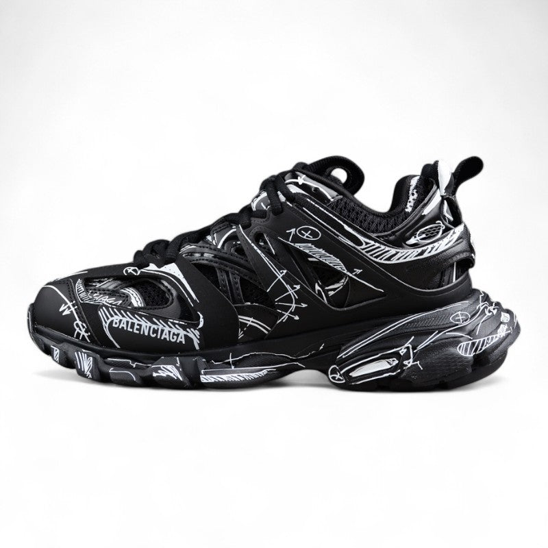 Balenciaga Track Sketch-Print Panelled Sneaker - Best Reps Website 2025