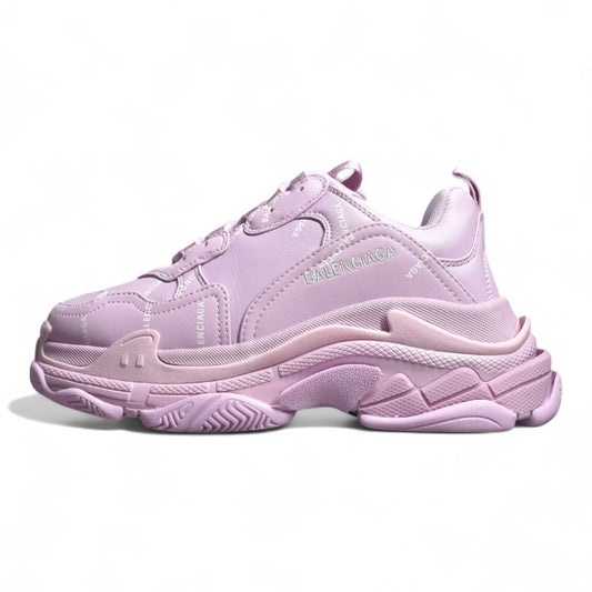 Balenciaga Triple S Allover Logo Pink