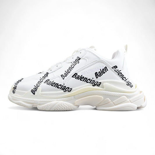 Balenciaga Triple S – Allover Logo White - Best Reps Website 2025