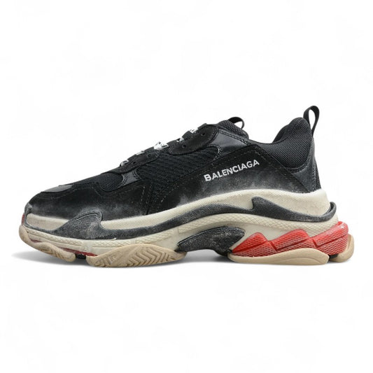 Balenciaga Triple S Black White Red
