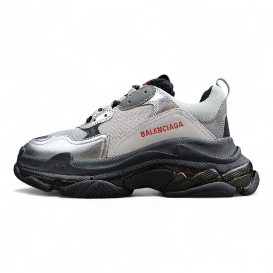 Balenciaga Triple S Clear Sole – Gray/Silver/Black - Best Reps Website 2025