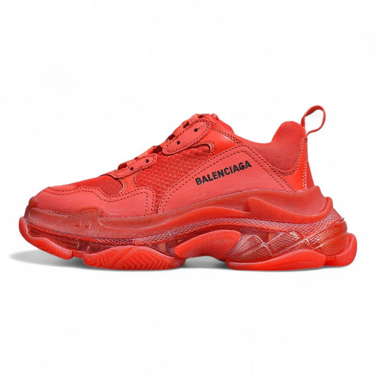 Balenciaga Triple S Clear Sole Red