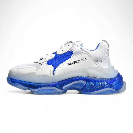 Balenciaga Triple S Clear Sole White Blue