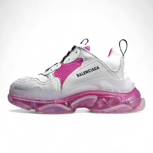 Balenciaga Triple S Clear Sole White Pink