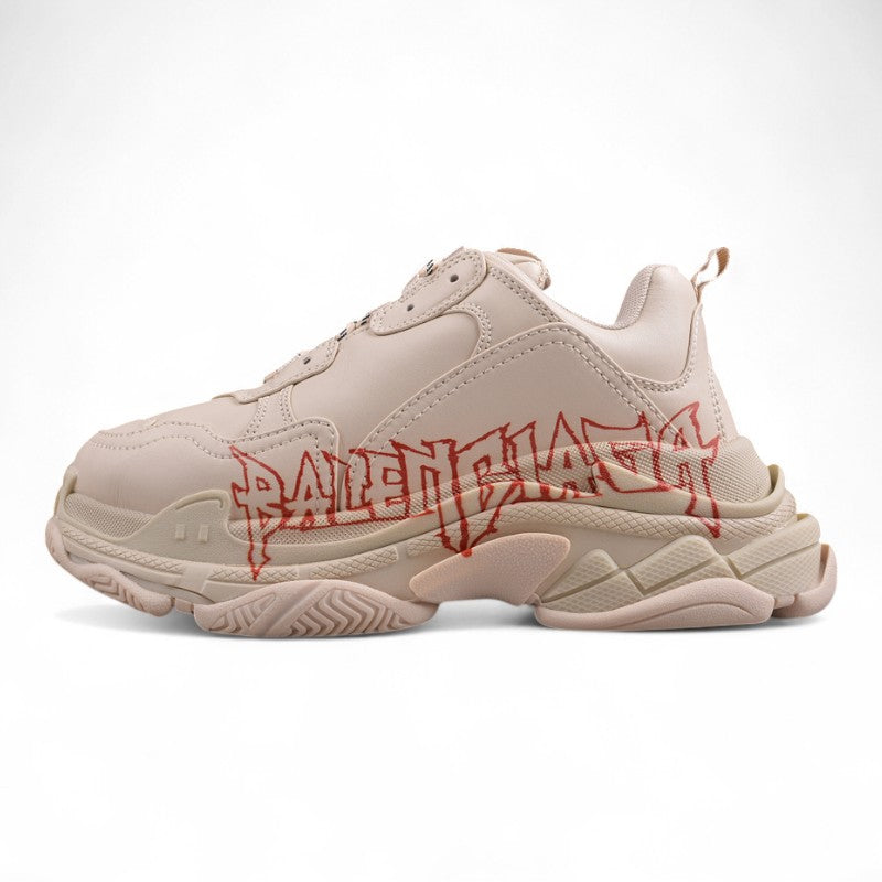 Balenciaga Triple S DIY METAL – Cream/Red