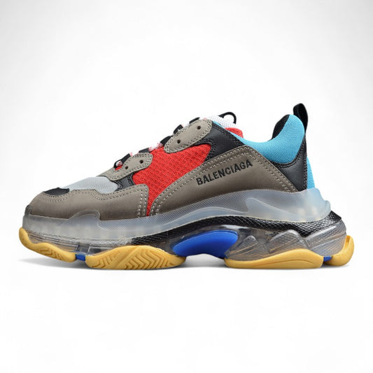 Balenciaga Triple S Sneakers – Grey Red Blue - Best Reps Website 2025