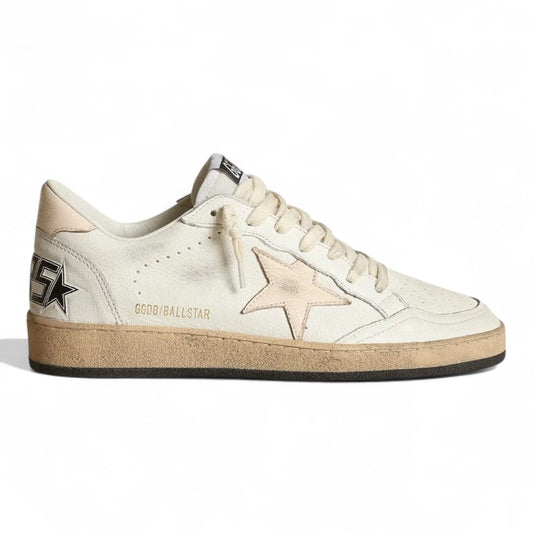  Ball Star LTD in white nappa leather with a salmon-colored nappa star 