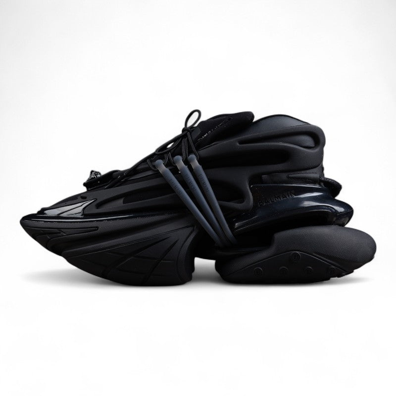 Balmain Unicorn Low-Top Sneakers in All Black – Neoprene &amp; Leather - Best Reps Website 2025
