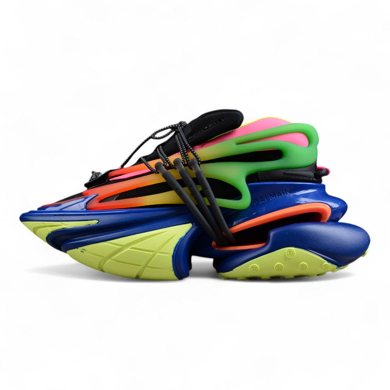 Balmain Unicorn Low-Top Sneakers in Multicolor – Neoprene &amp; Leather - Best Reps Website 2025