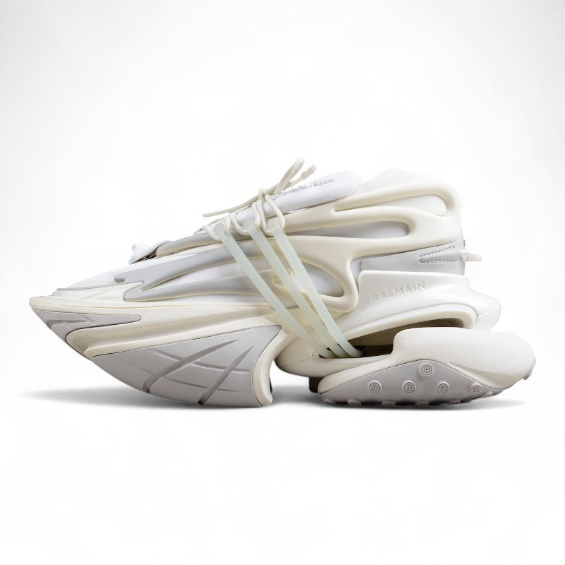 Balmain Unicorn Sneakers in All White – Neoprene &amp; Leather - Best Reps Website 2025