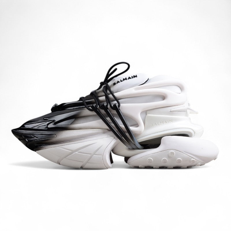 Balmain Unicorn Sneakers in White Gradient – Neoprene &amp; Leather - Best Reps Website 2025