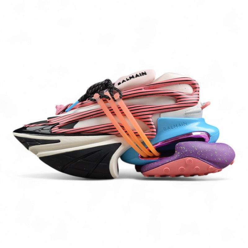 Balmain Unicorn Trainers in Neoprene and Leather White/Pink - Best Reps Website 2025