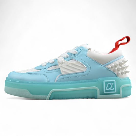 Christian Louboutin Astroloubi Leather Sneakers in Ice Blue