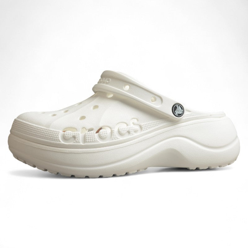 Crocs Baya Platform Clogs in White
