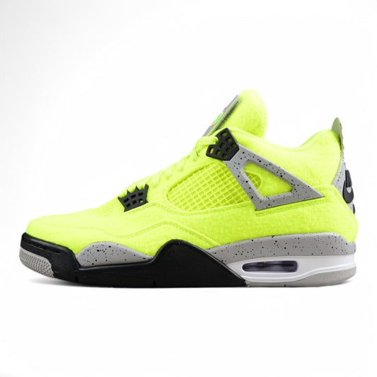 Custom Air Jordan 4 "Neon Yellow Tennis Ball"