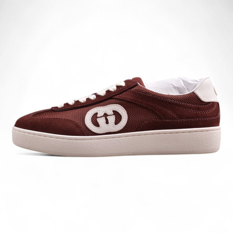 Gucci Interlocking G Brown Suede Low Top Sneakers - Best Reps Website 2025