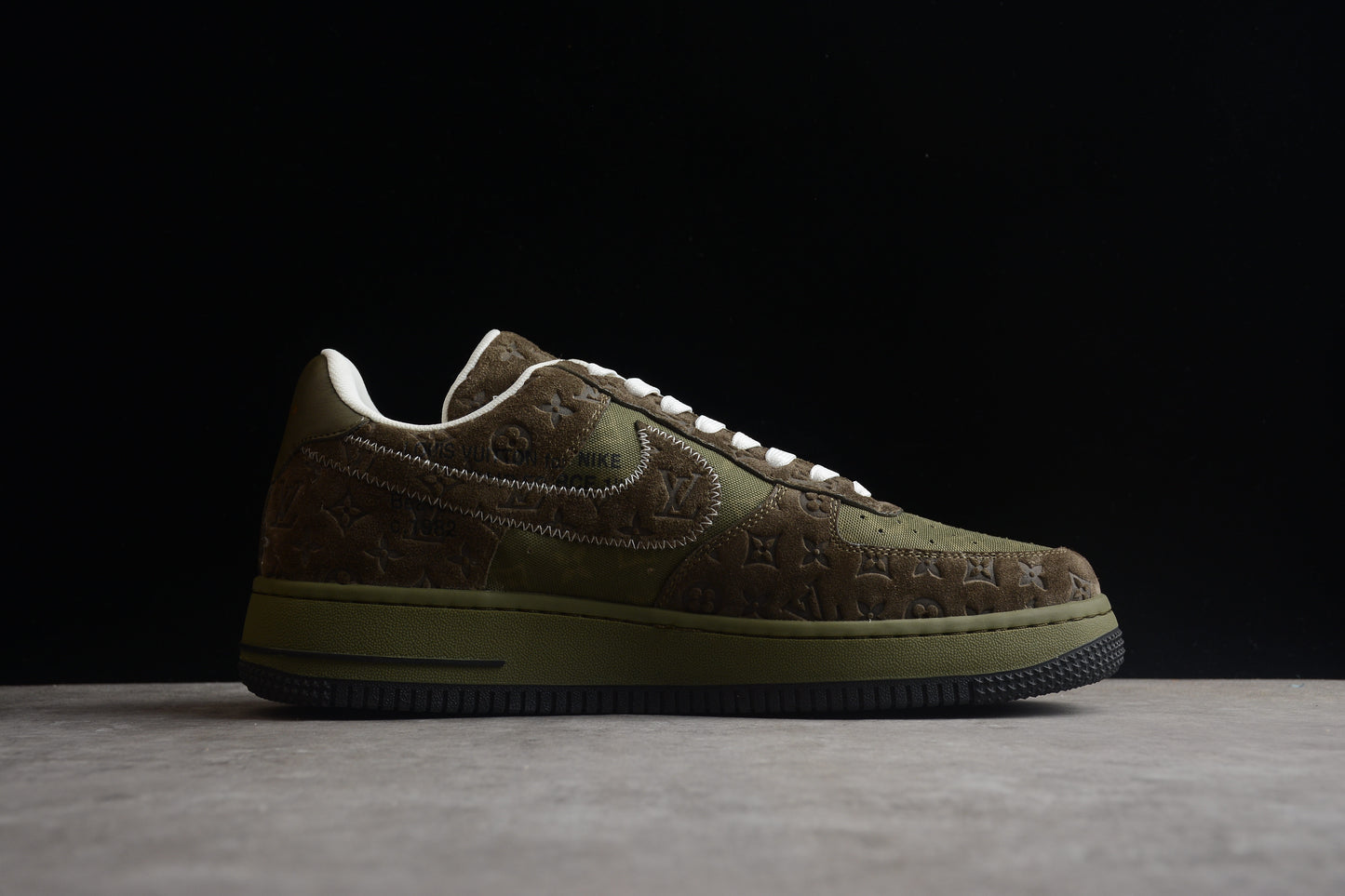 LV x Nike Air Force 1 Low Sneaker Olive