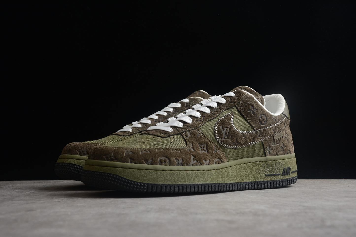 LV x Nike Air Force 1 Low Sneaker Olive