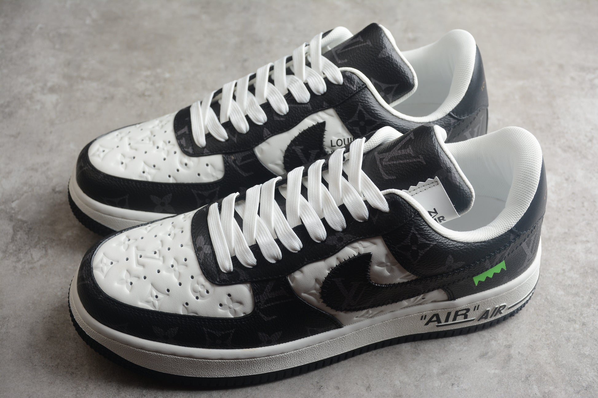 LV x Nike Air Force 1 Sneaker Black/White