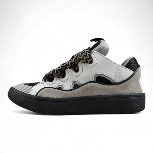 Lanvin Curb Sneaker (White/Anthracite)