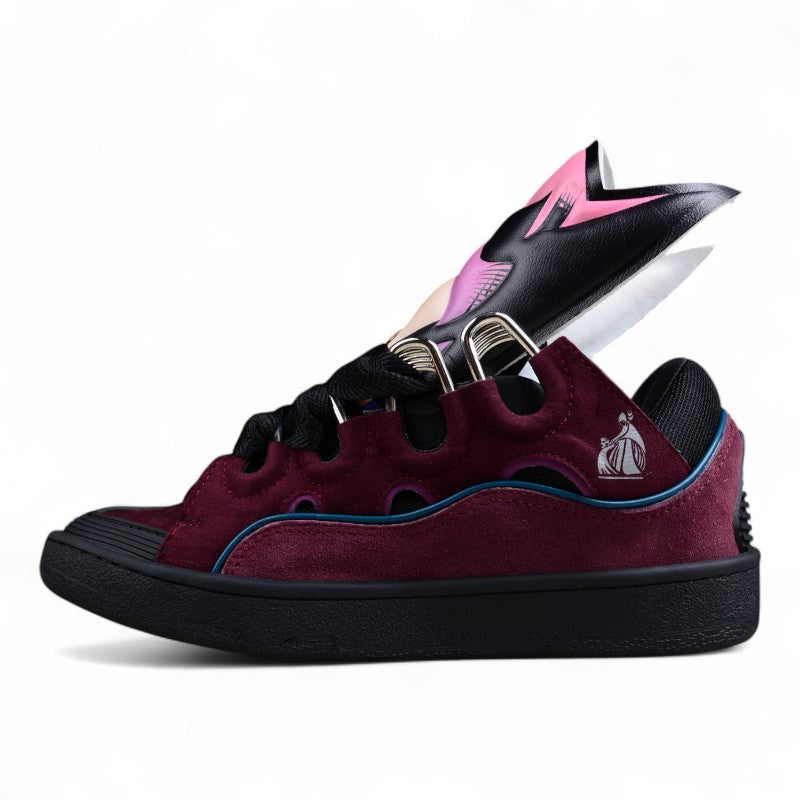 Lanvin x Batman Women's CURB Sneakers 'Raisin/Black'