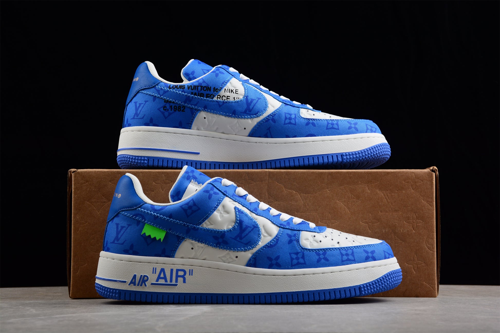 Louis Vuitton x Air Force 1 Low 'White Team Royal Blue'