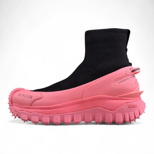 Moncler Trailgrip Sock Sneakers 'Black/Pink' - Best Reps Website 2025