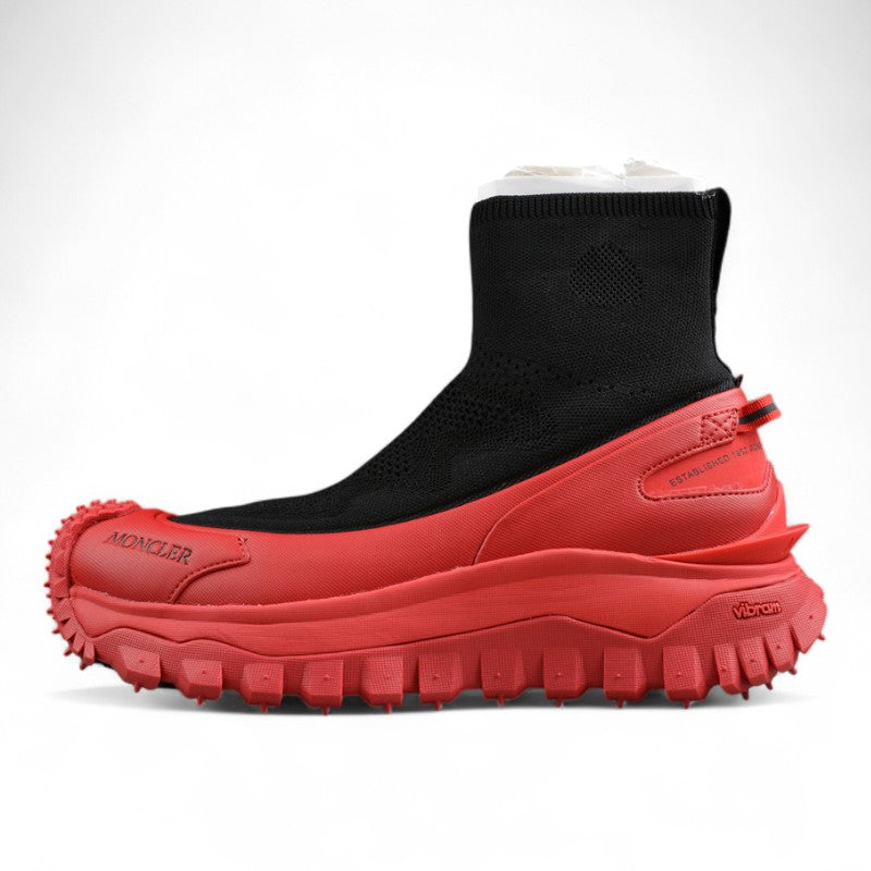 Moncler Trailgrip Sock Sneakers 'Black/Red' - Best Reps Website 2025