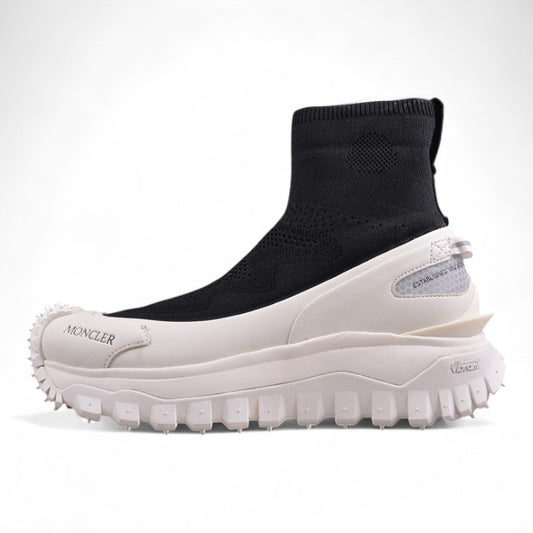 Moncler Trailgrip Sock Sneakers 'Black/White' - Best Reps Website 2025