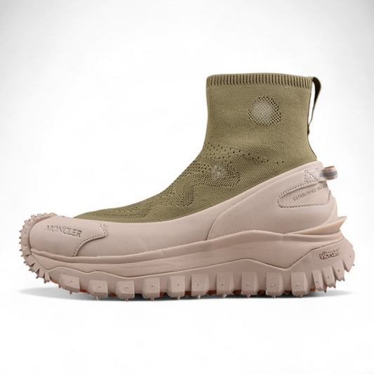 Moncler Trailgrip Sock Sneakers 'Green/Beige' - Best Reps Website 2025