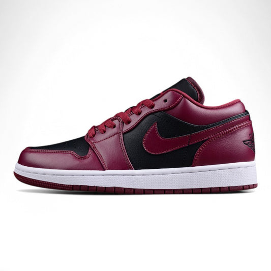 Nike Air Jordan 1 Low "Black & Cherrywood Red"