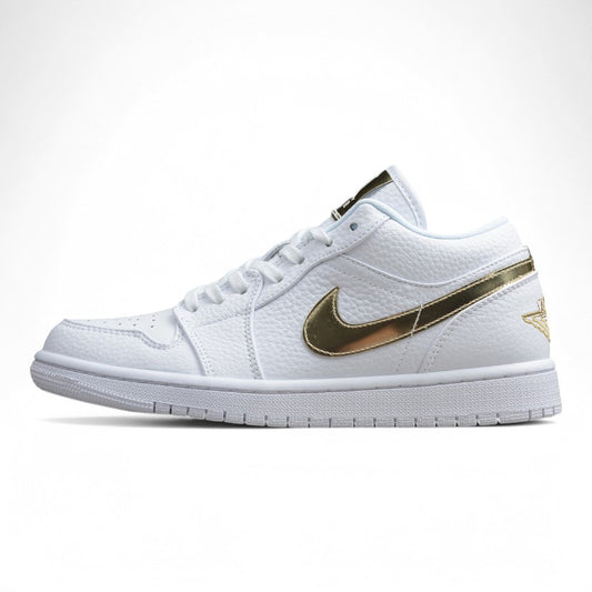 Nike Air Jordan 1 Low SE White Metallic Gold 