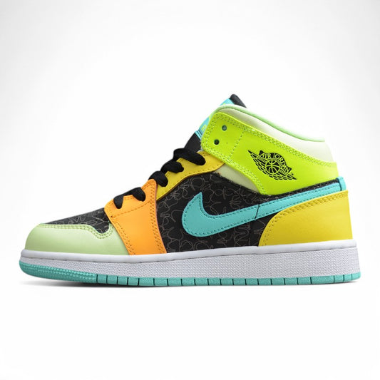 Nike Air Jordan 1 Mid SE GS "Clover Aurora Green"