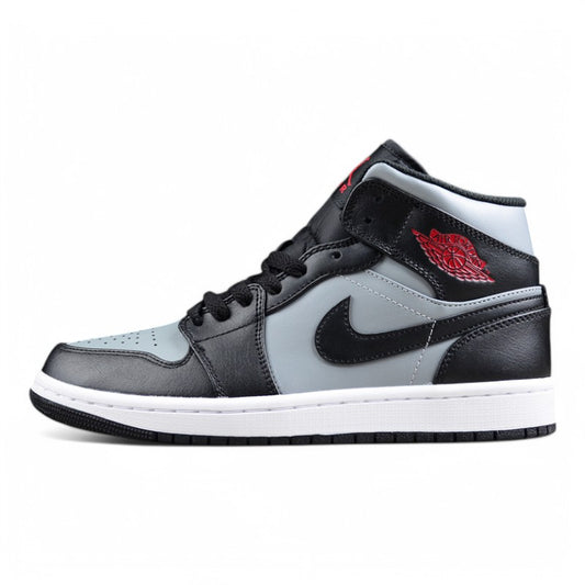 Nike Air Jordan 1 Mid "Shadow Red Black Particle Grey"