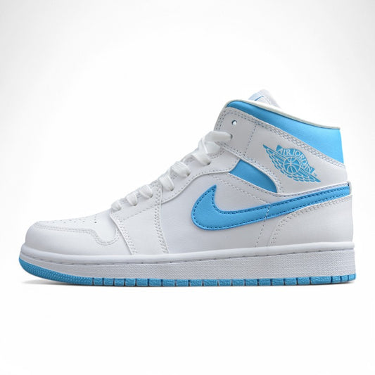 Nike Air Jordan 1 Mid "UNC White Dark Powder Blue"