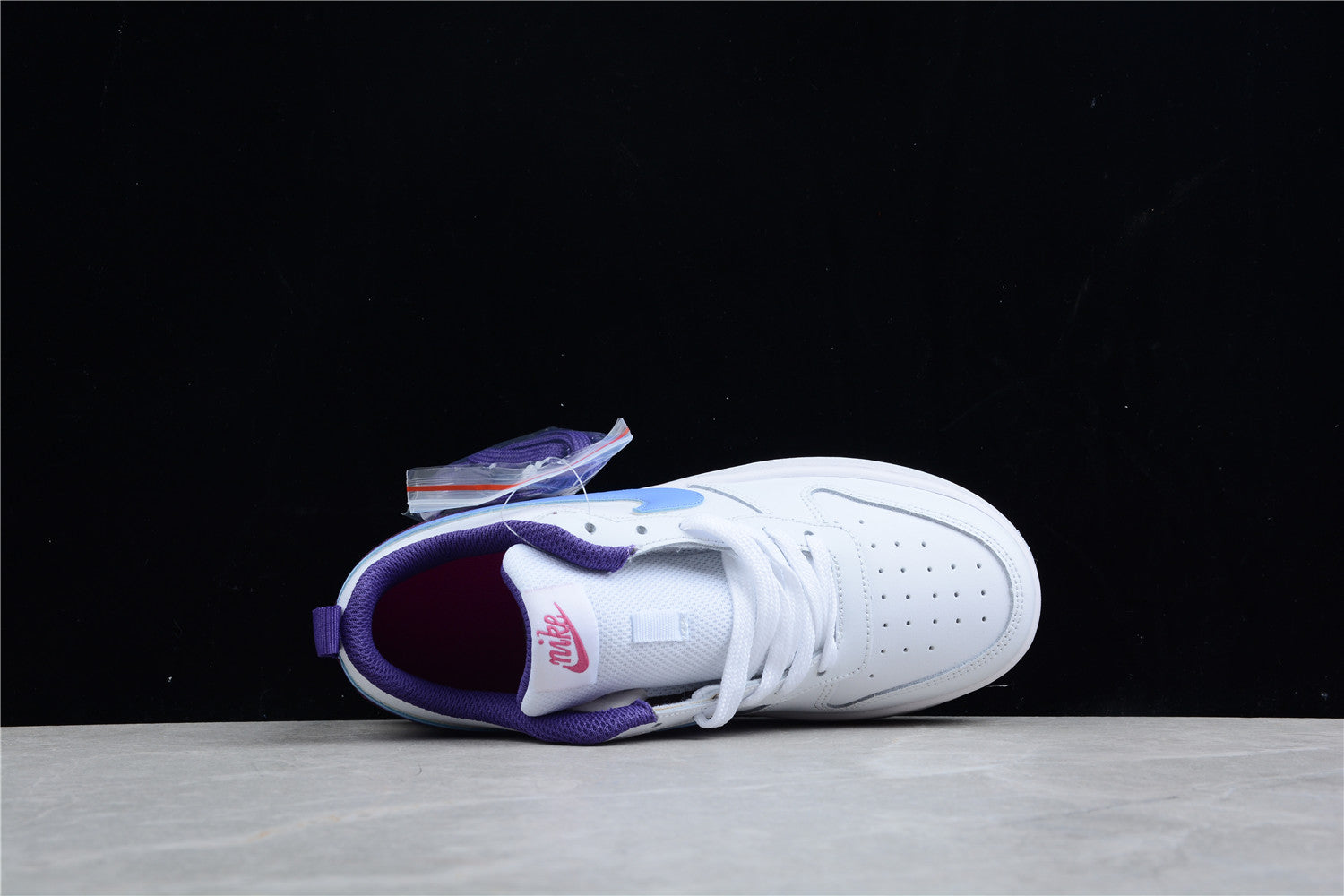 Nike Court Borough Low 2 GS (BQ5448-106) - White/Blue