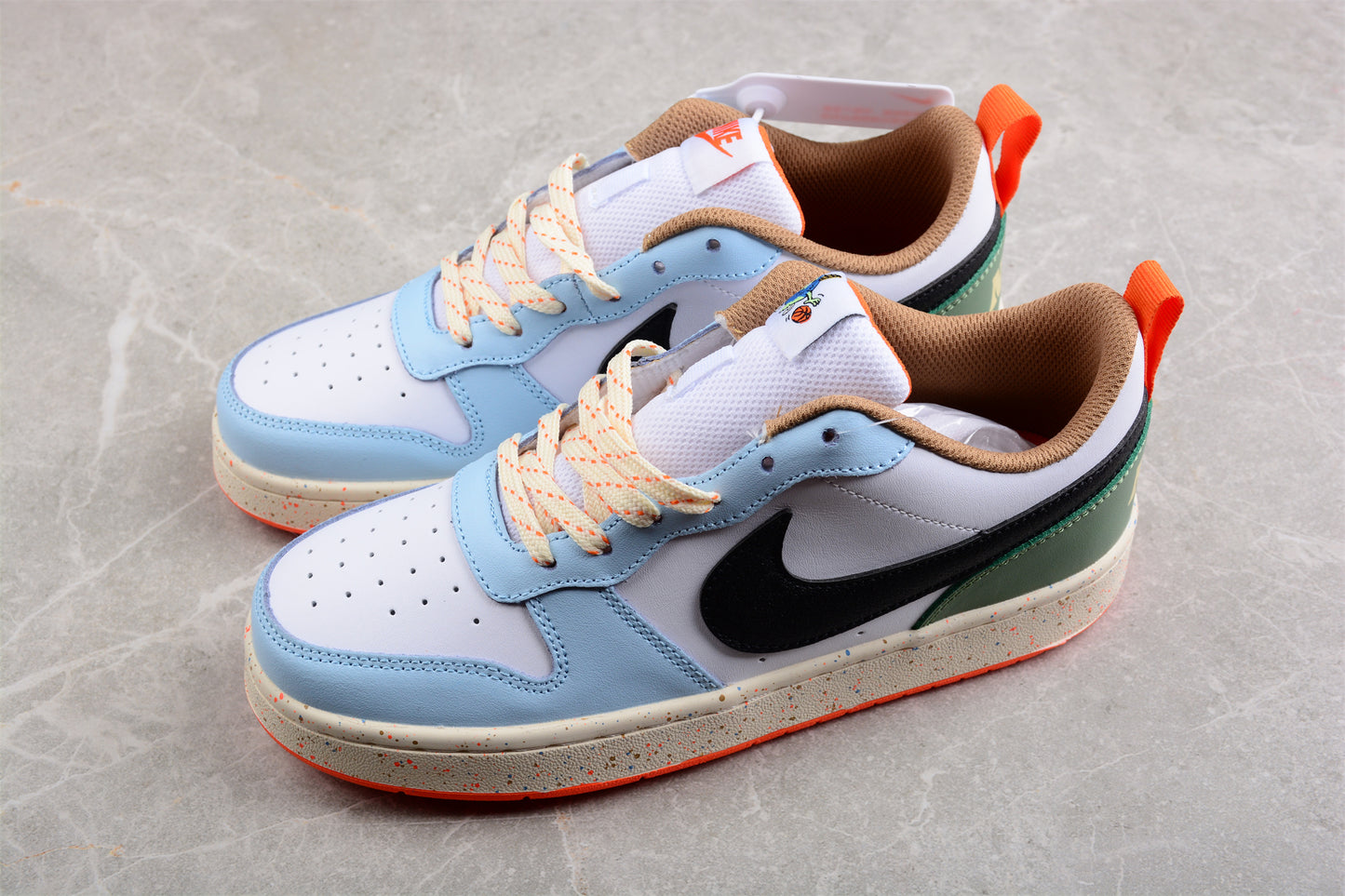 Nike Court Borough Low 2 GS "White Alabaster Speckled"